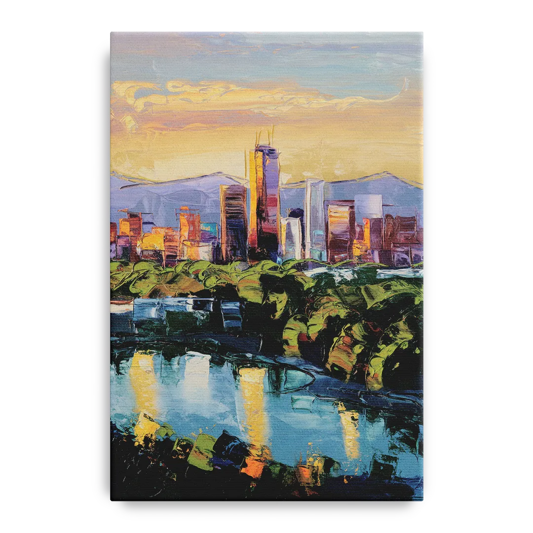 Ashland Skyline at Sunset - Canvas Wall Art
