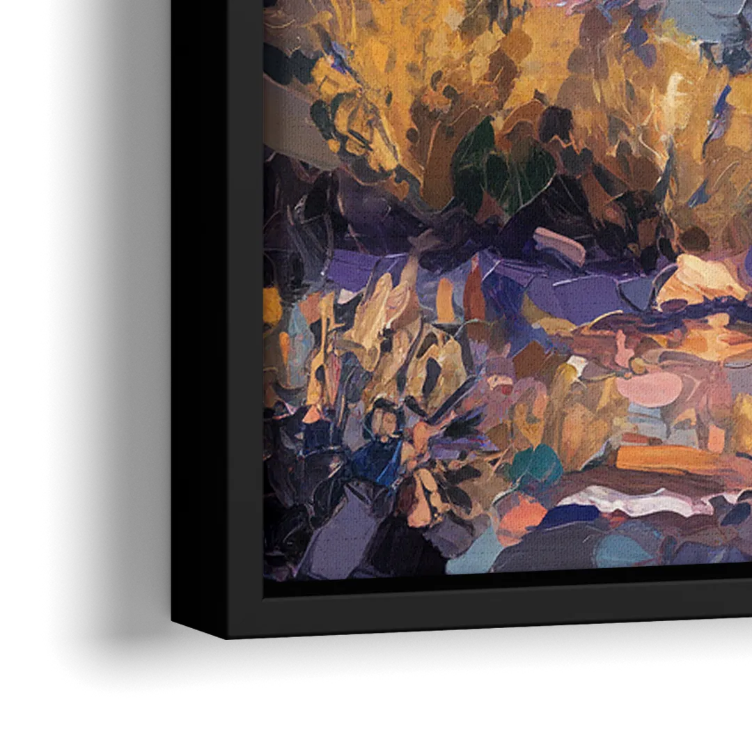 Scottsdale Mountain Views - Close-Up Black Frame Canvas