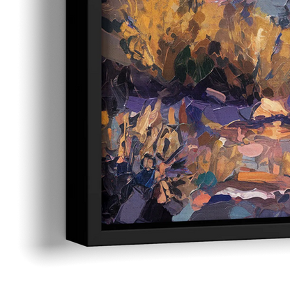 Scottsdale Mountain Views - Close-Up Black Frame Canvas