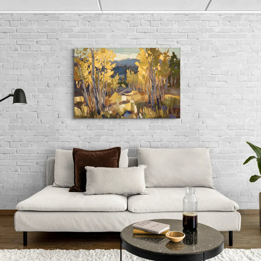 Aspen Wilderness Beauty - Canvas Wall Art Living Room