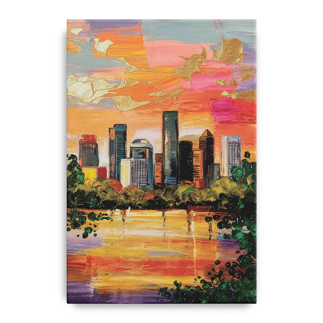 Houston Cultural Essence - Canvas Wall Art