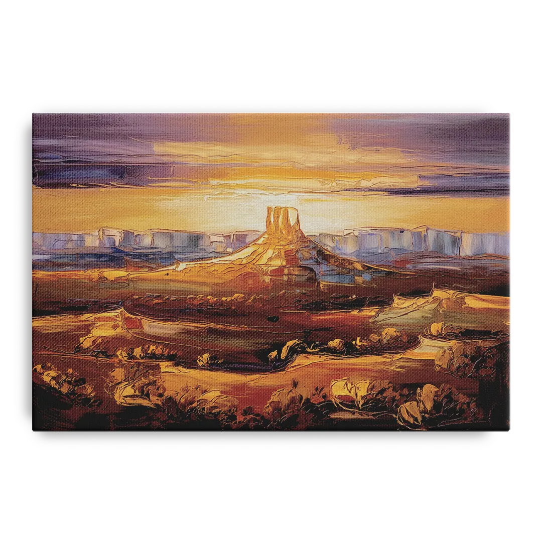 Mesa Sunlit Horizons - Canvas Wall Art