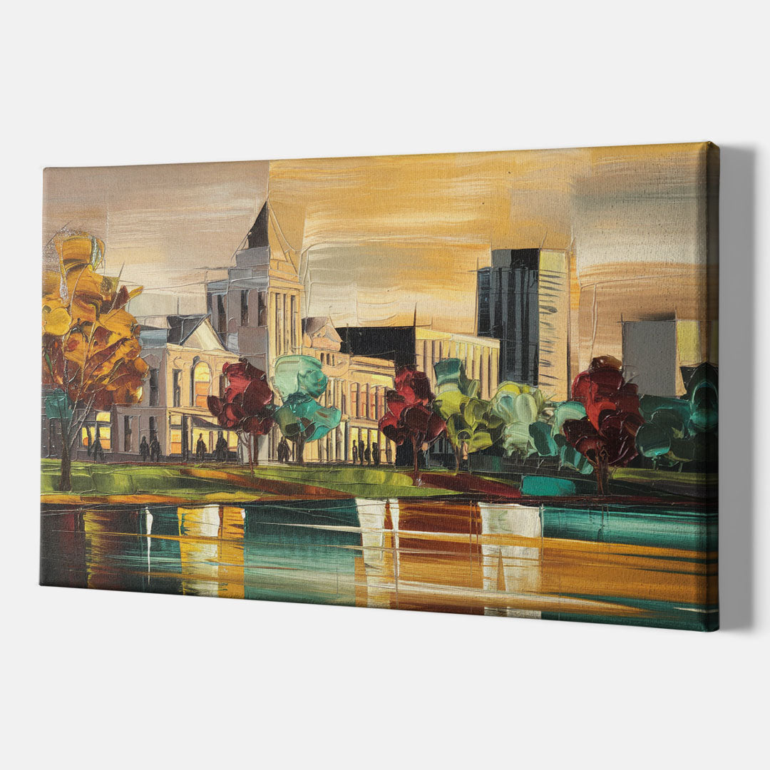 Huntsville Historic Downtown - Canvas Wall Art Indoor