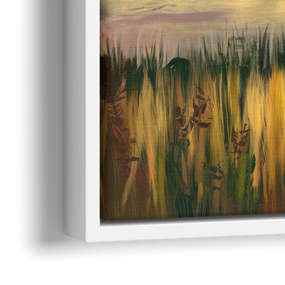 Tulsa Golden Hour - Close-Up White Frame Canvas