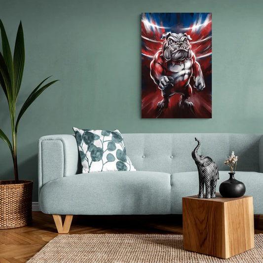 Fresno Bulldogs Legacy - Canvas Wall Art Living Room