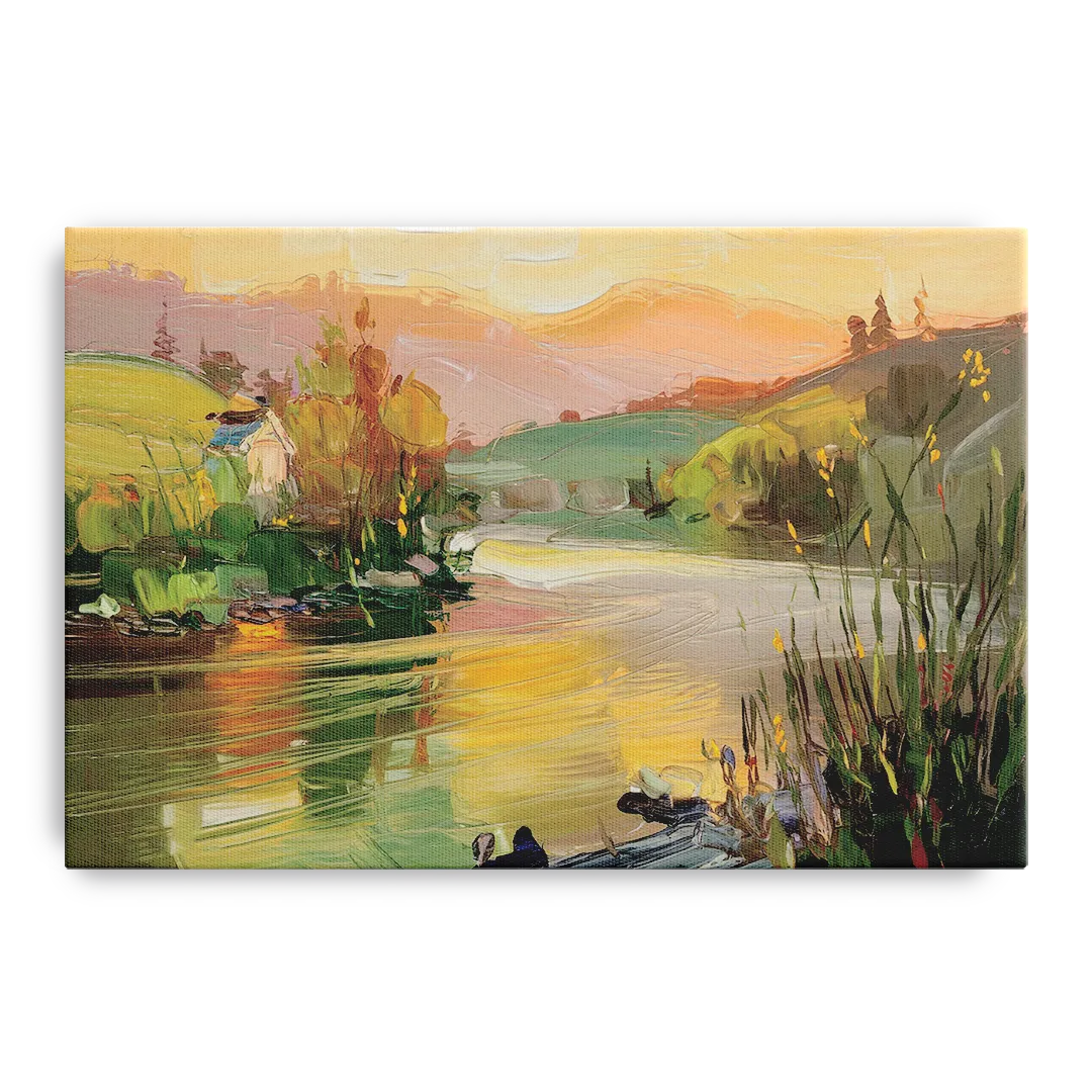 Ashland Riverfront Scene - Canvas Wall Art