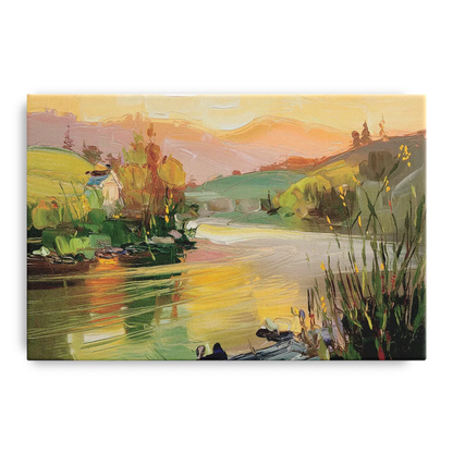 Ashland Riverfront Scene - Canvas Wall Art
