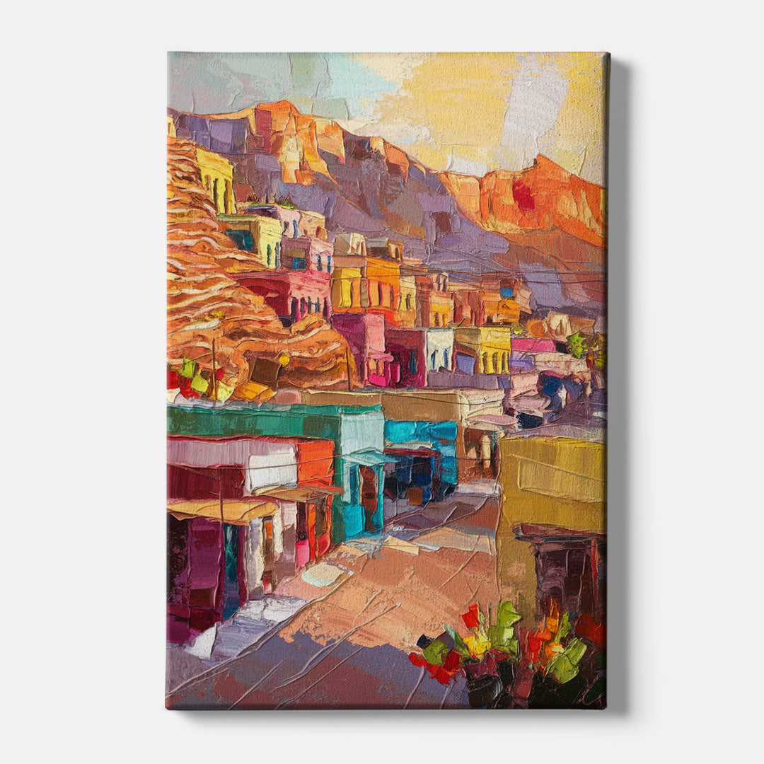 Bisbee Vibrant Skyline - Canvas Wall Art