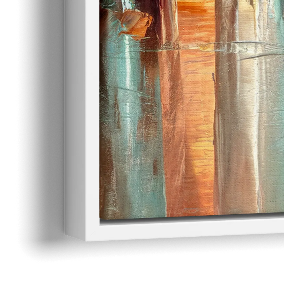 New Hope Artistic Skyline - Close-Up White Frame Canvas