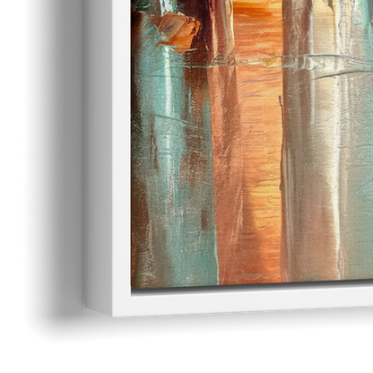 New Hope Artistic Skyline - Close-Up White Frame Canvas
