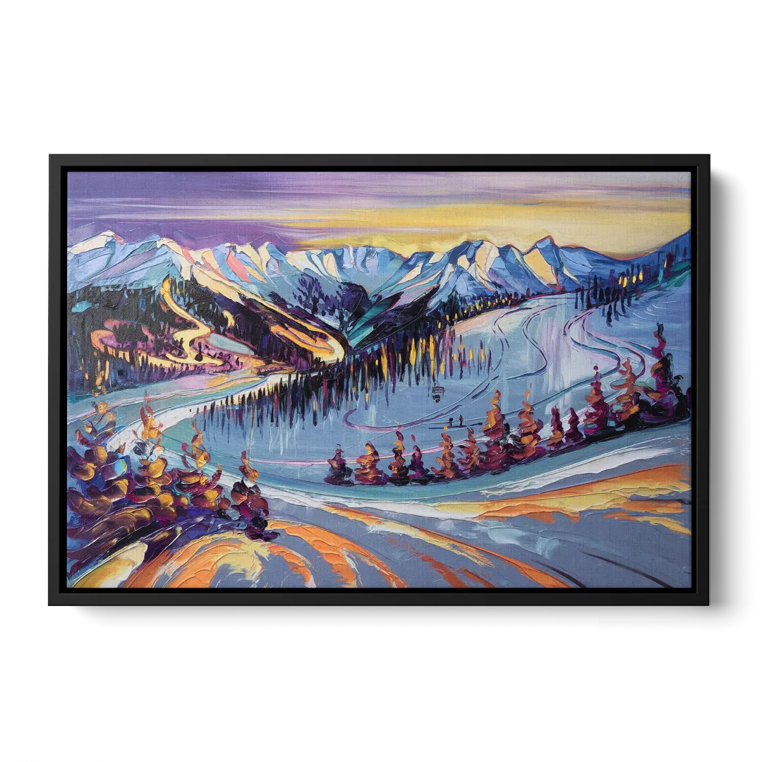 Breckenridge Scenic Trails - Black Frame Canvas