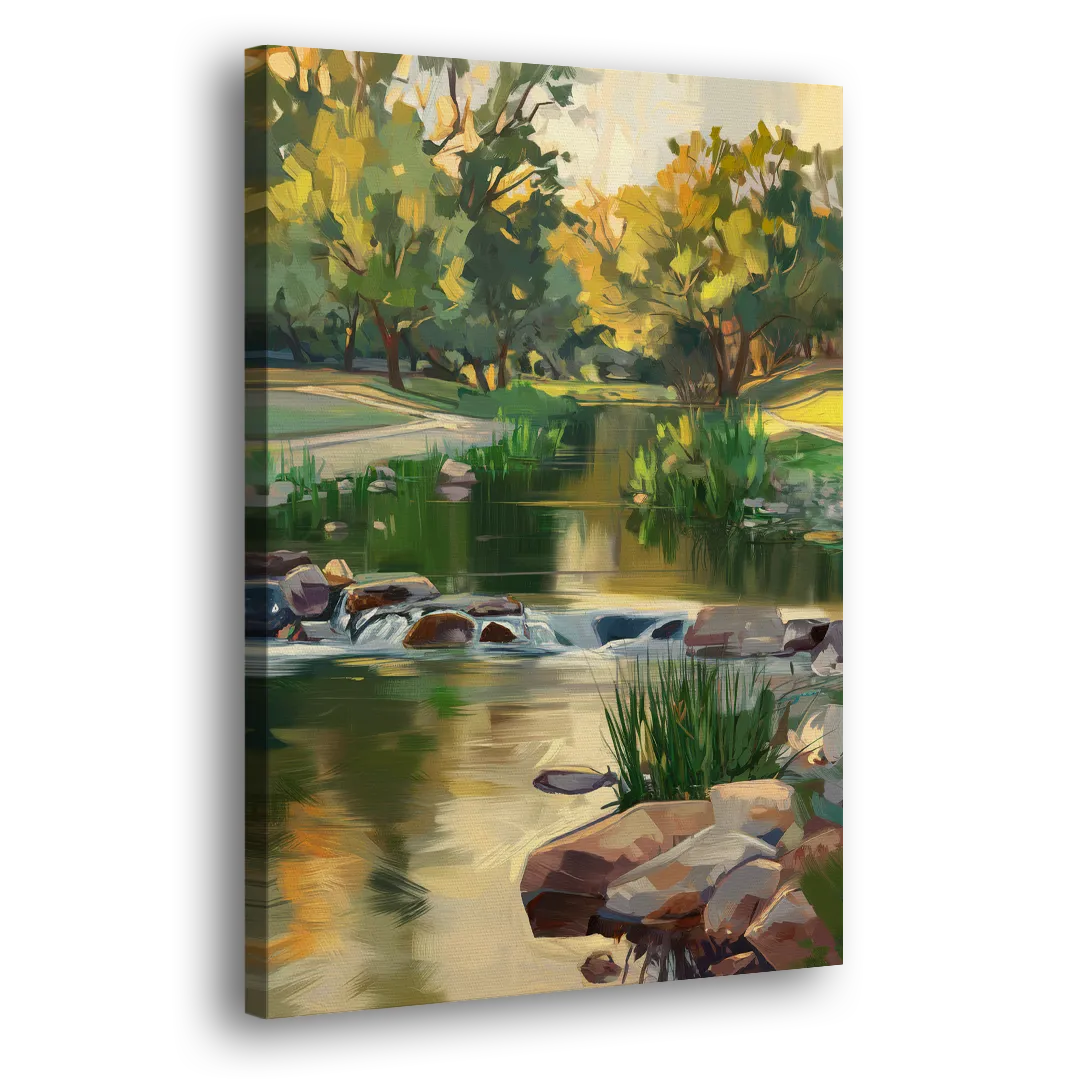 Austin Greenbelt Escape - Canvas Print Art Sides