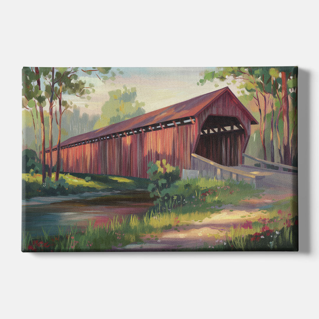 Ashland Covered Bridge - Canvas Wall Art