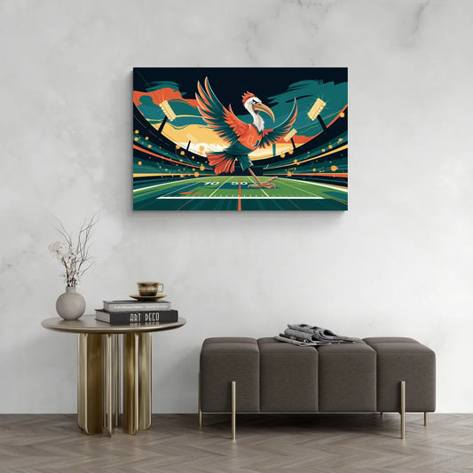 Miami Hurricanes Spirit - Canvas Wall Art Living Room