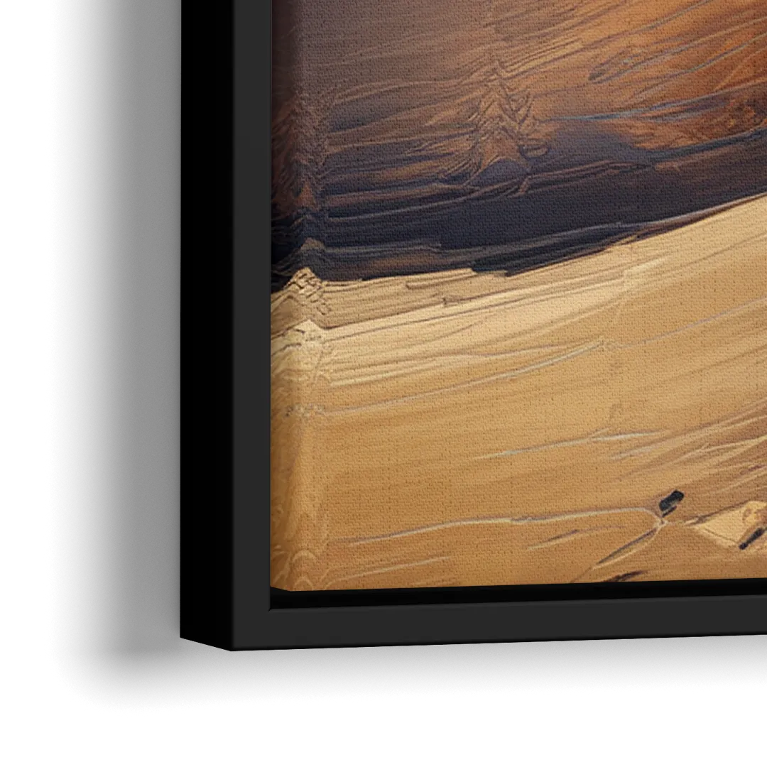 Traverse City Sleeping Bear Dunes - Close-Up Black Frame Canvas