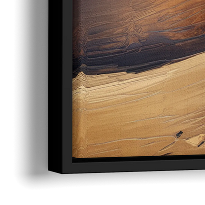 Traverse City Sleeping Bear Dunes - Close-Up Black Frame Canvas