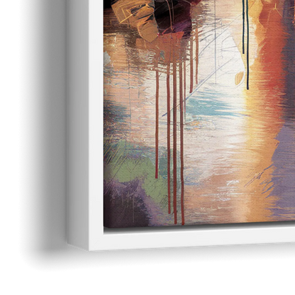Jacksonville Wall Street Vibes - Close-Up White Frame Canvas