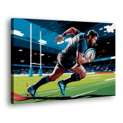 Dunedin Rugby Spirit - Canvas Print Art Sides