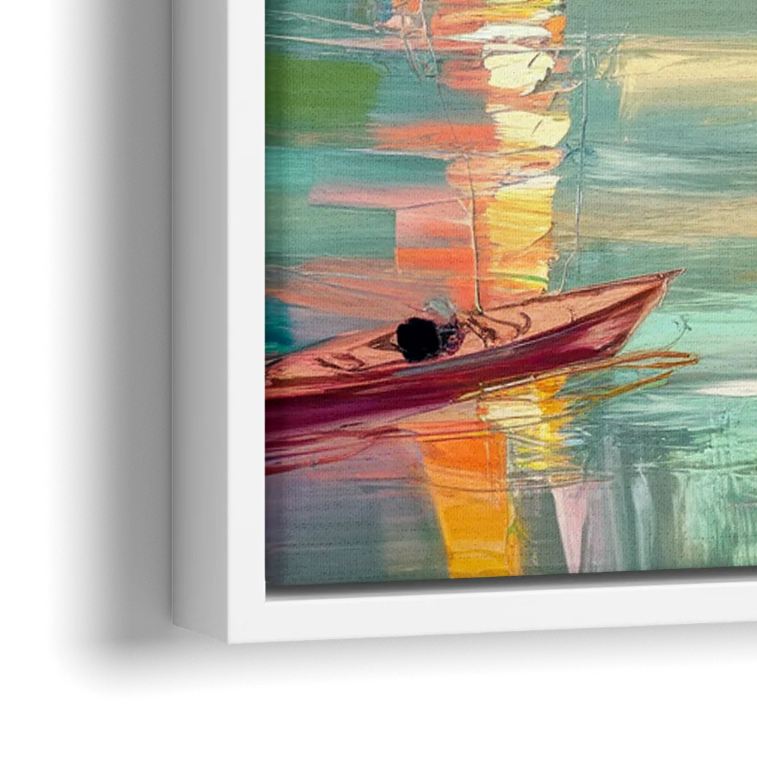 Tampa University Campus Vibes - Close-Up White Frame Canvas