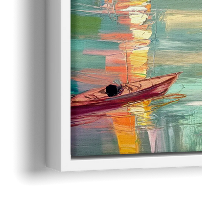 Tampa University Campus Vibes - Close-Up White Frame Canvas