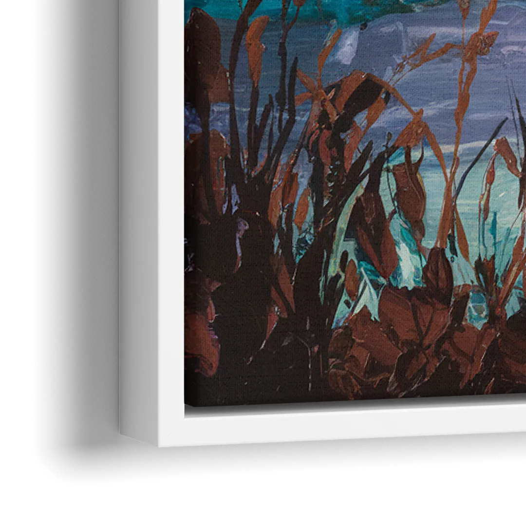 Ashland Evening Glow - Close-Up White Frame Canvas