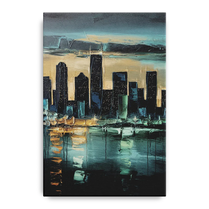 Houston Modern Aesthetic - Canvas Wall Art
