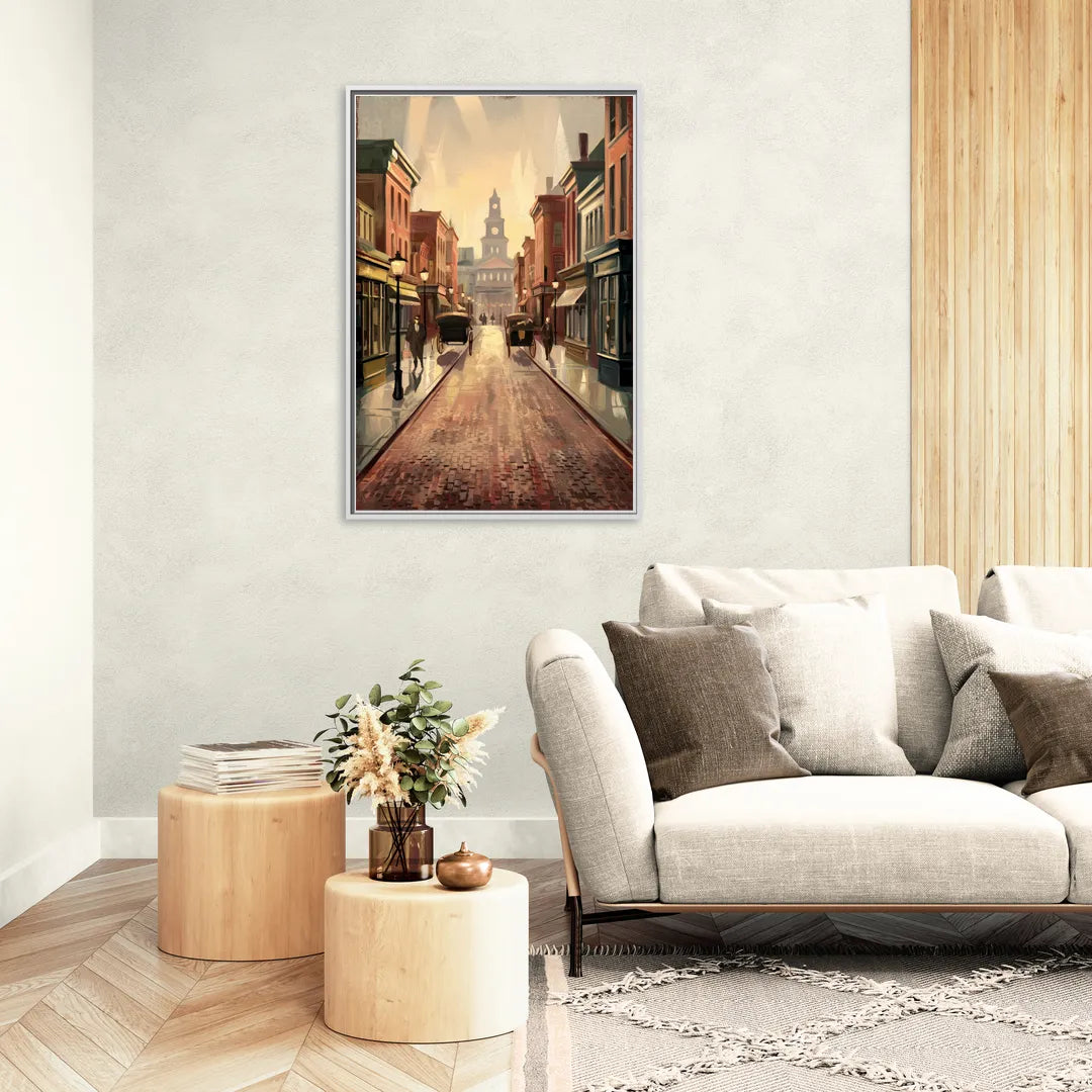 Joseph Historic Downtown - Living Room White Frame Canvas