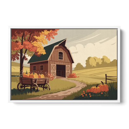 Wichita Rustic Charm - White Frame Canvas