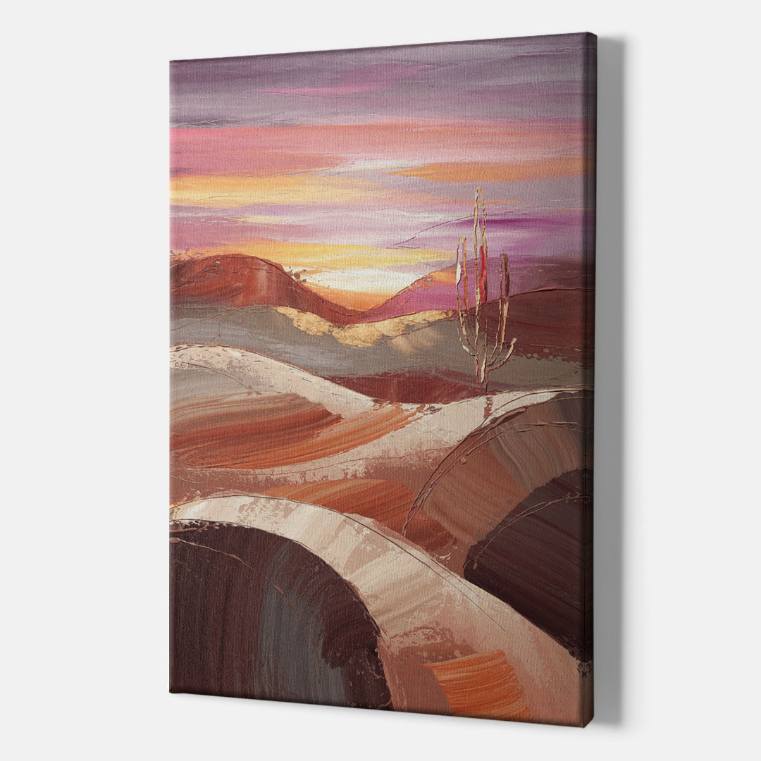 Santa Fe Desert Sunrise - Canvas Wall Art Indoor