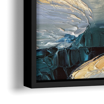 Anchorage Midnight Sun - Close-Up Black Frame Canvas