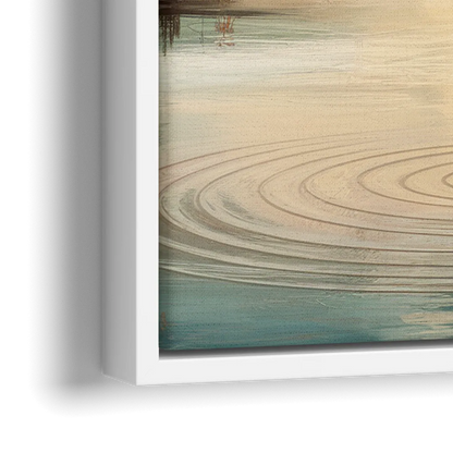 Madison Sunrise Over Downtown - Close-Up White Frame Canvas
