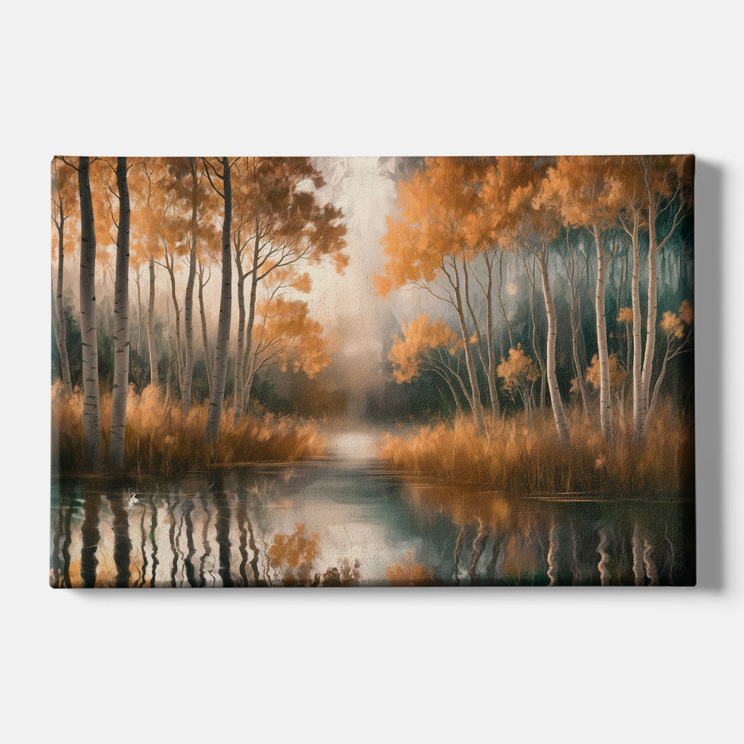 Aspen Forest Reflections - Canvas Wall Art