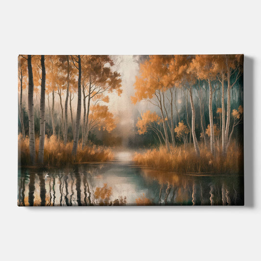 Aspen Forest Reflections - Canvas Wall Art