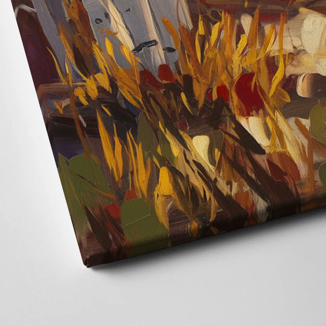 Telluride Autumn Aspen Forest Canvas Close Up