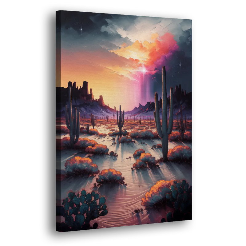 Phoenix Desert Twilight Glow - Canvas Print Art Sides