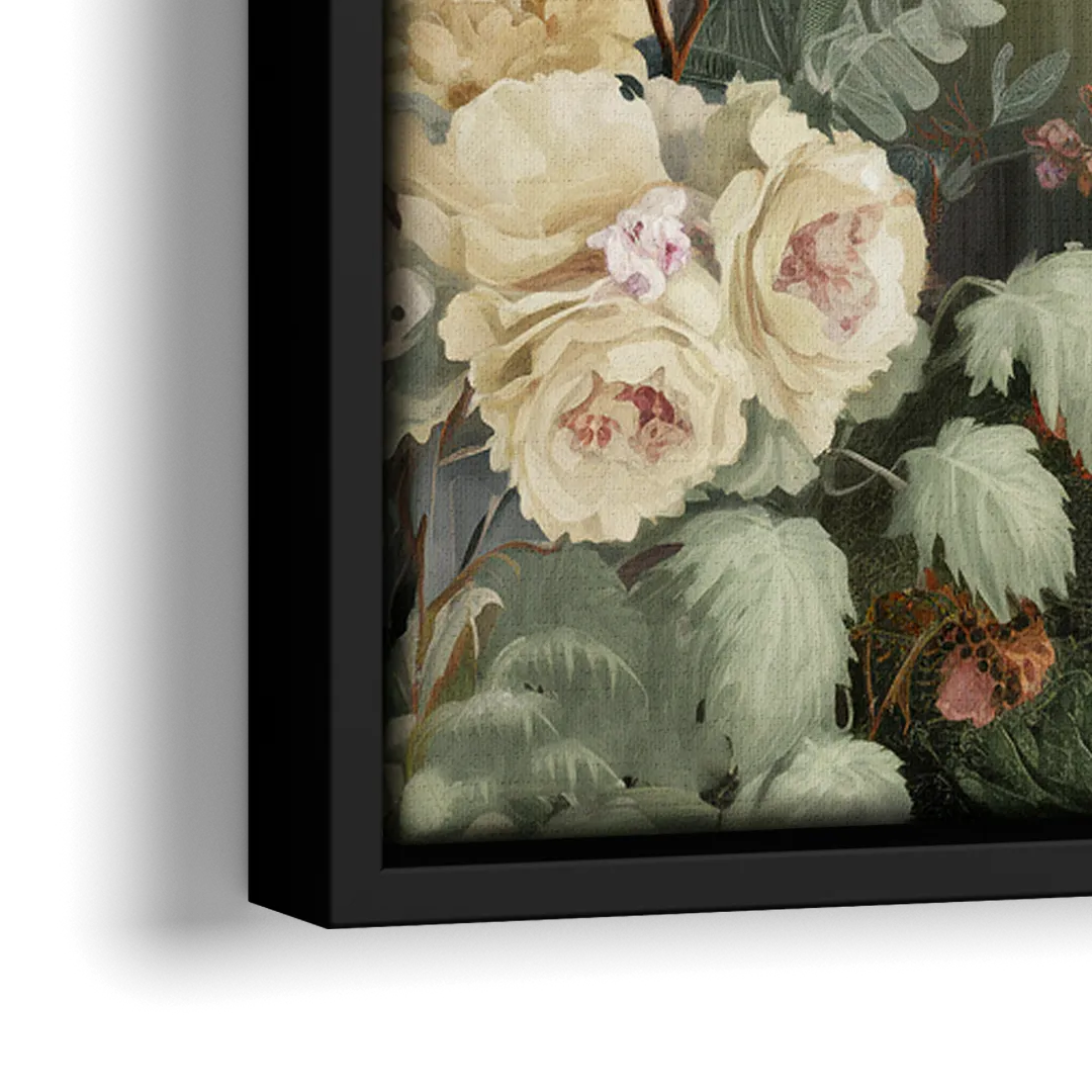 Birmingham Botanical Gardens - Close-Up Black Frame Canvas