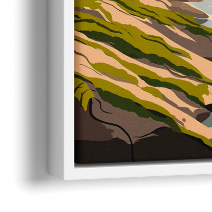 Marietta Chattahoochee River - Close-Up White Frame Canvas