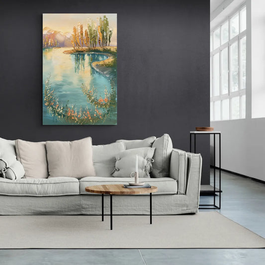 Garland Lakeside Serenity - Canvas Wall Art Living Room