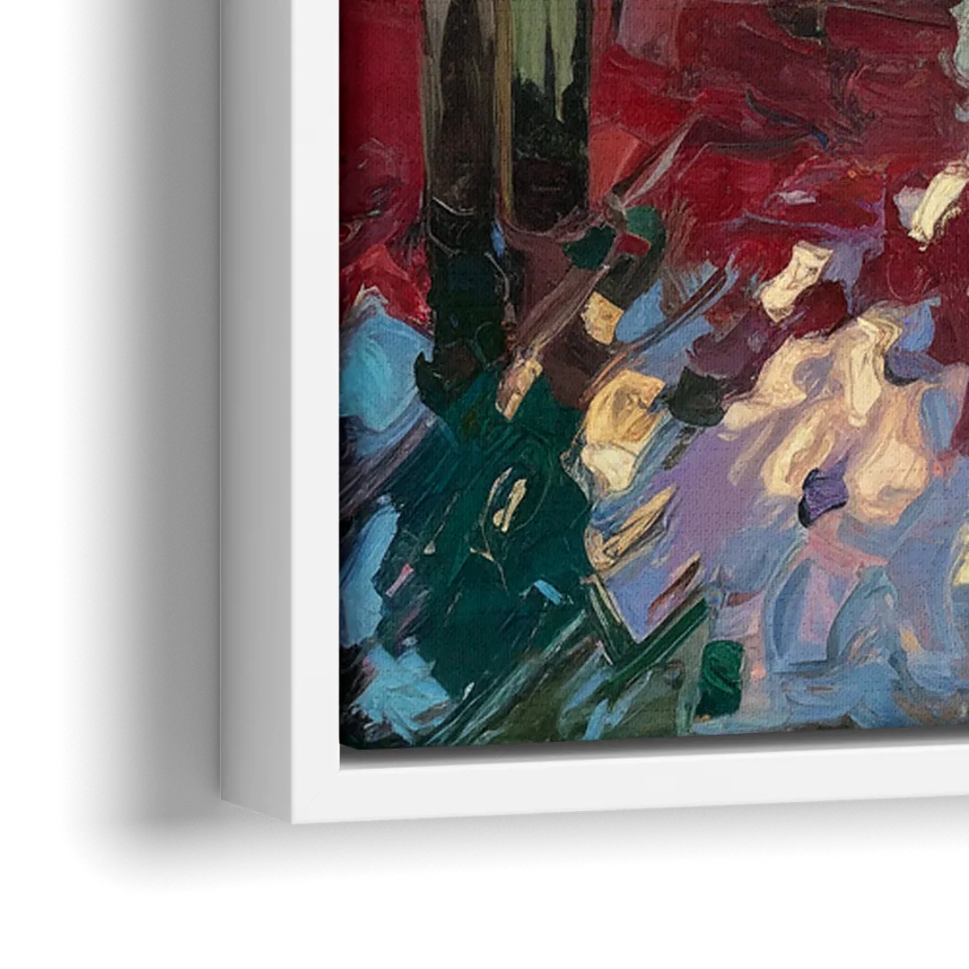 Bar Harbor Lobster Boats Harbor - Close-Up White Frame Canvas