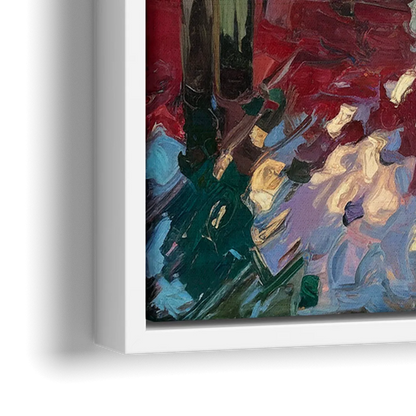 Bar Harbor Lobster Boats Harbor - Close-Up White Frame Canvas