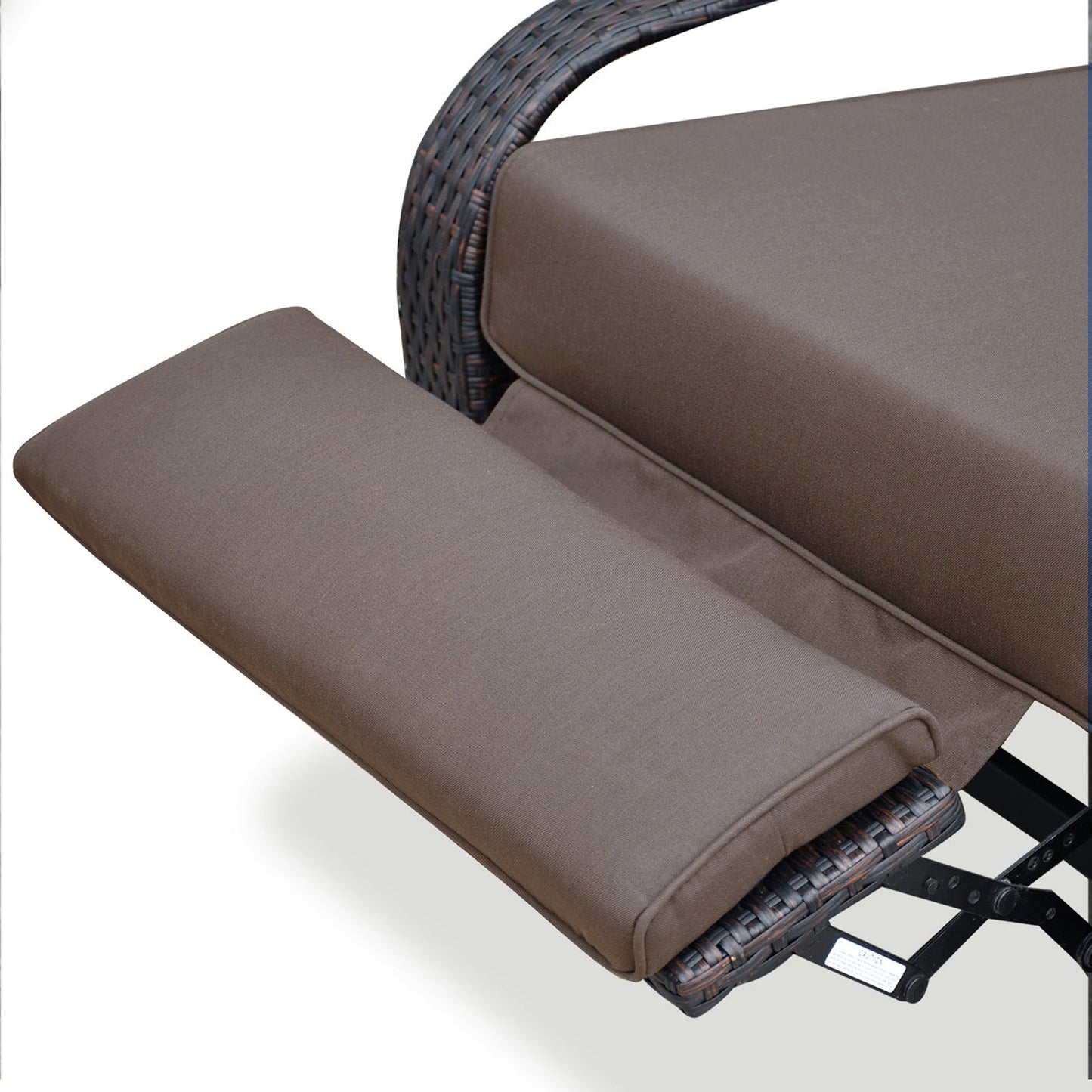Outdoor Wicker Recliner – Adjustable Patio Lounge Chair with Cushions