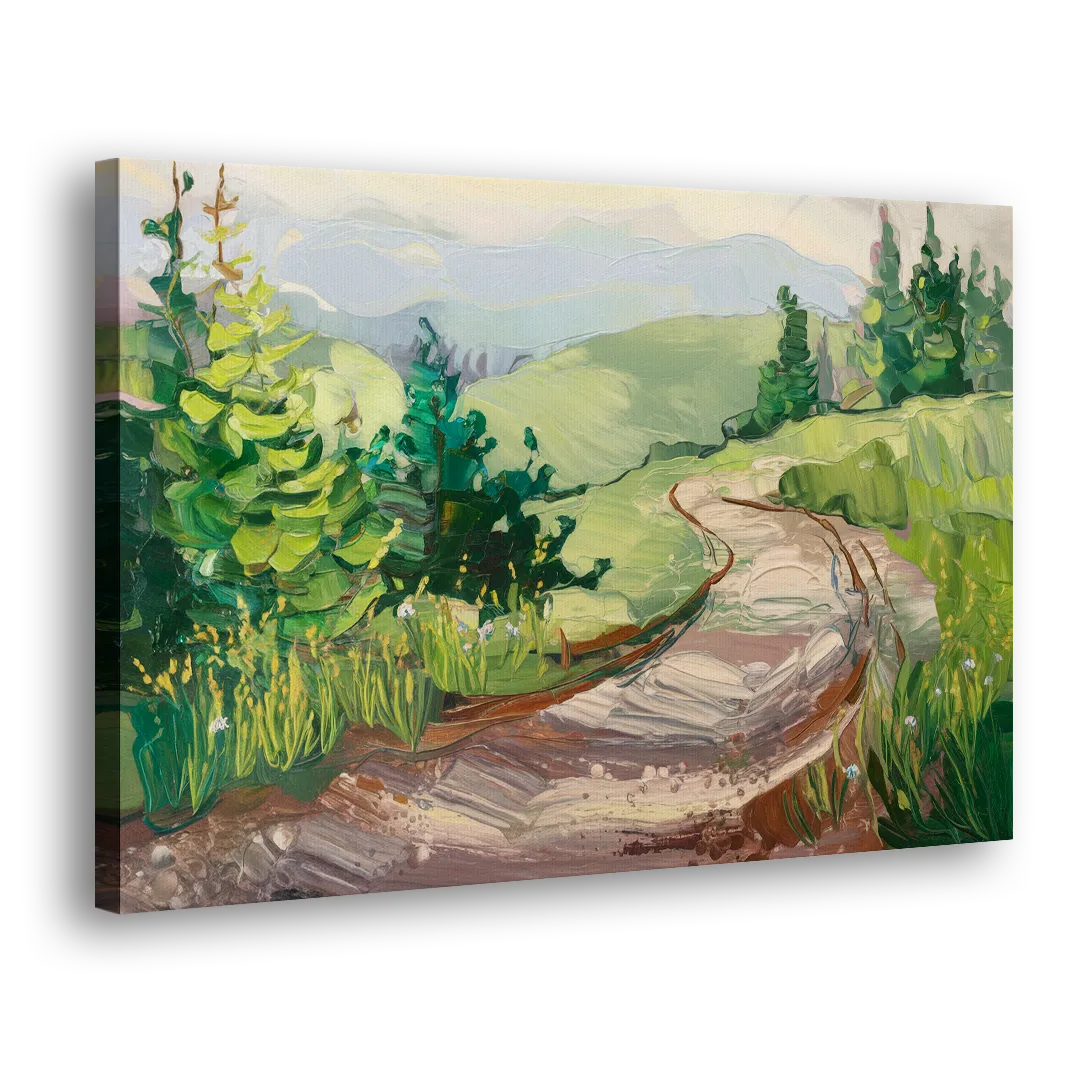 Burlington Green Mountain Trails - Canvas Print Art Sides