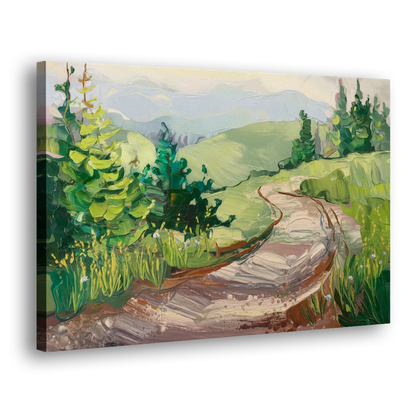 Burlington Green Mountain Trails - Canvas Print Art Sides