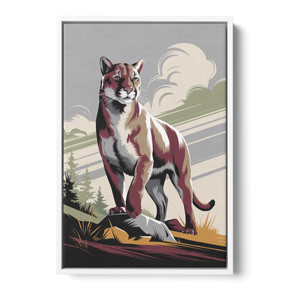 Washington State Cougars Pride - White Frame Canvas
