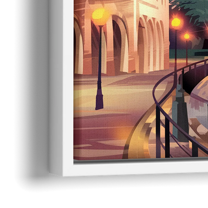 San Antonio Downtown Vibes - Close-Up White Frame Canvas