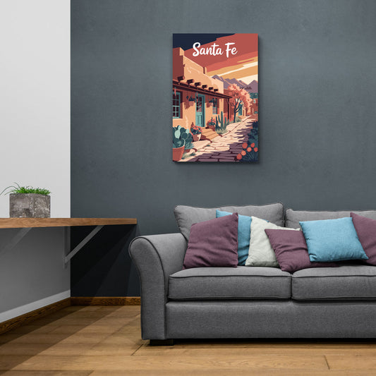 Santa Fe Southwest Charm - Canvas Wall Art Living Room