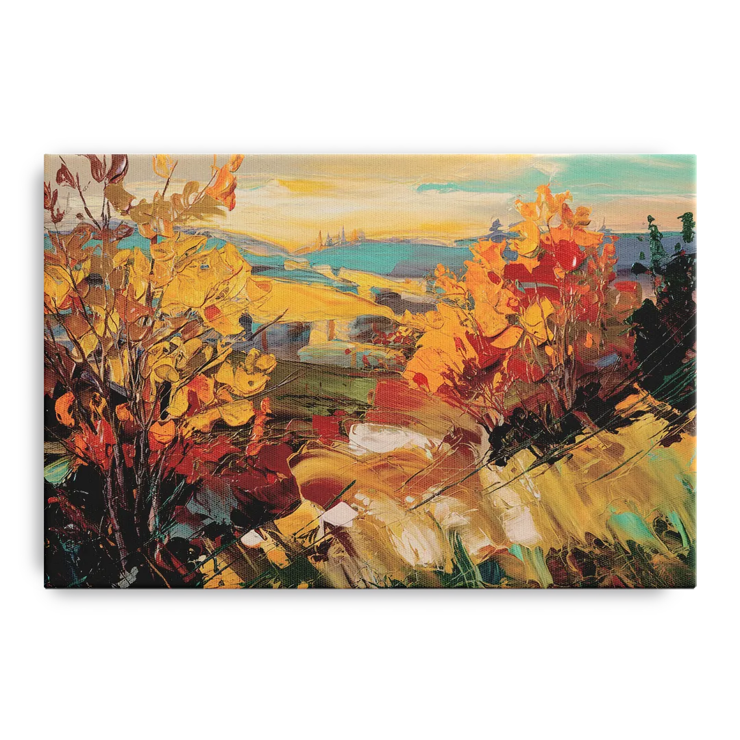 Spokane Autumn Colors - Canvas Wall Art