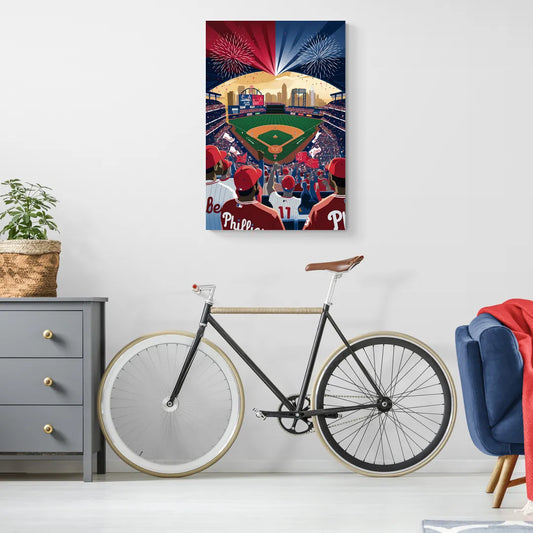 Philadelphia Phillies Celebration - Canvas Wall Art Living Room