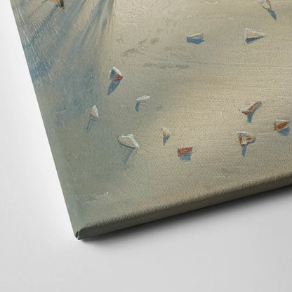 Virginia Beach Seagulls in Flight Canvas Close Up
