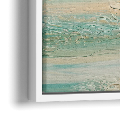 Sitka Ocean Breeze - Close-Up White Frame Canvas